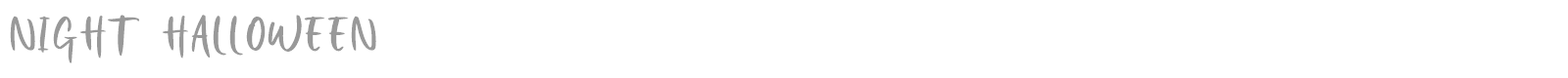 Night Halloween font preview